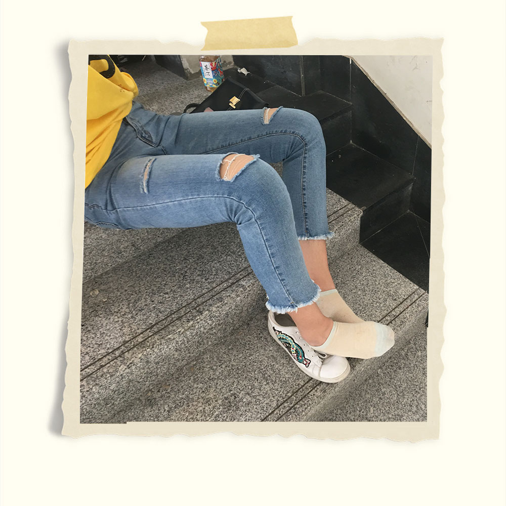 楼梯间两妹子棉袜汗脚共443张-玉足阁