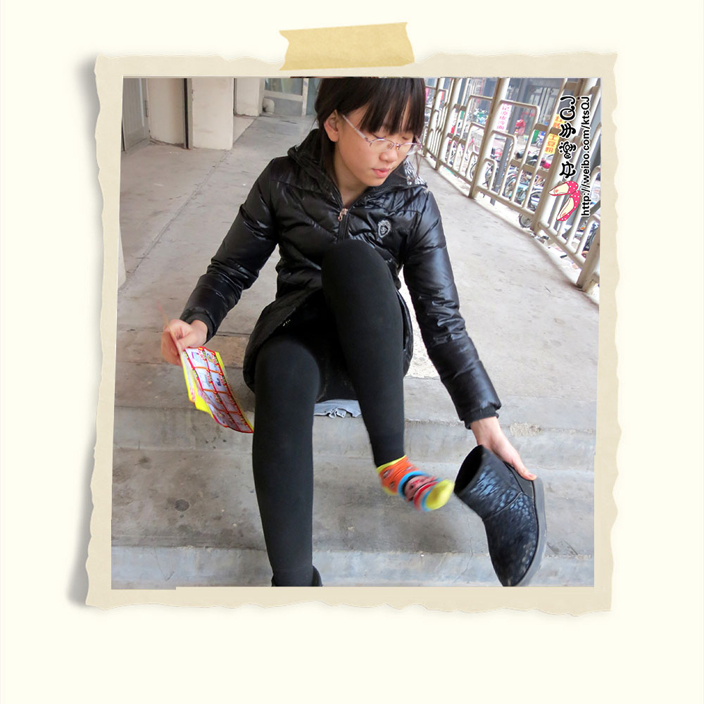 四眼妹的短筒雪地靴共166张-玉足阁