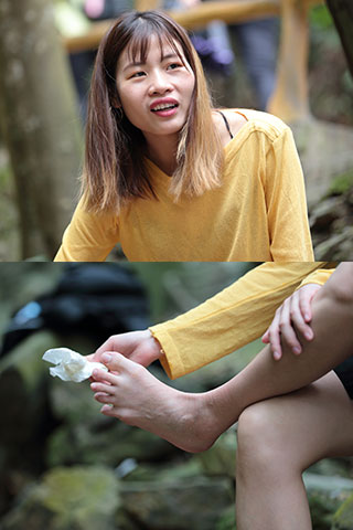 年轻活力的大学生，脚型纤薄修长共97张-玉足阁