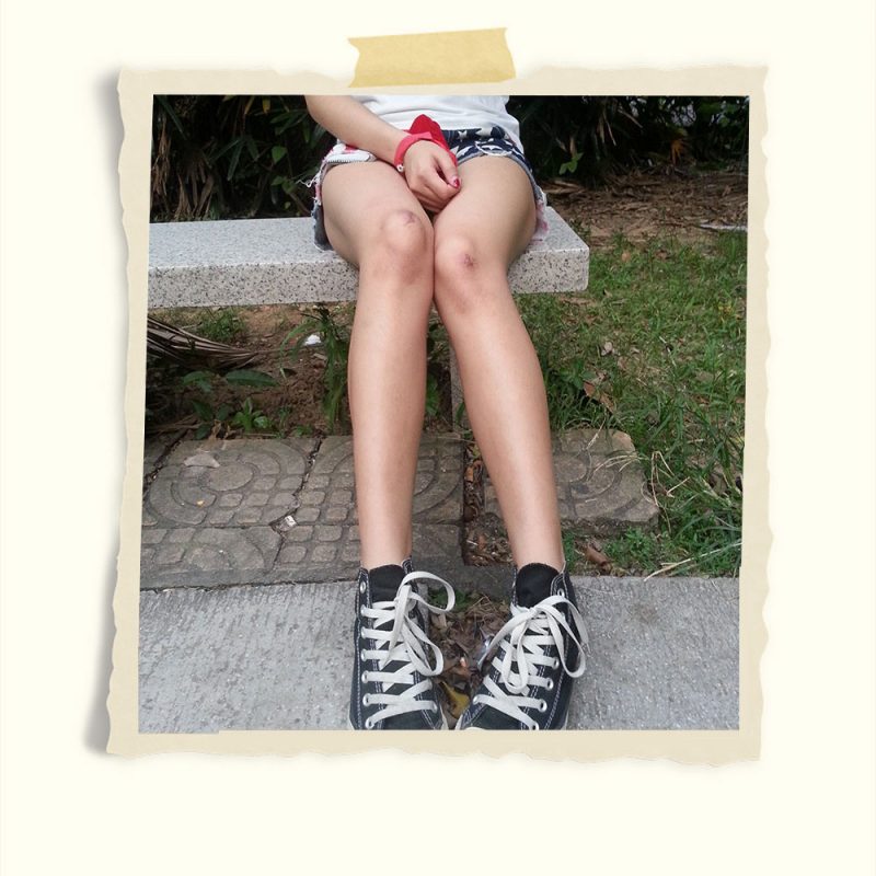 热裤帆布鞋の斑点船袜脚共81张-玉足阁