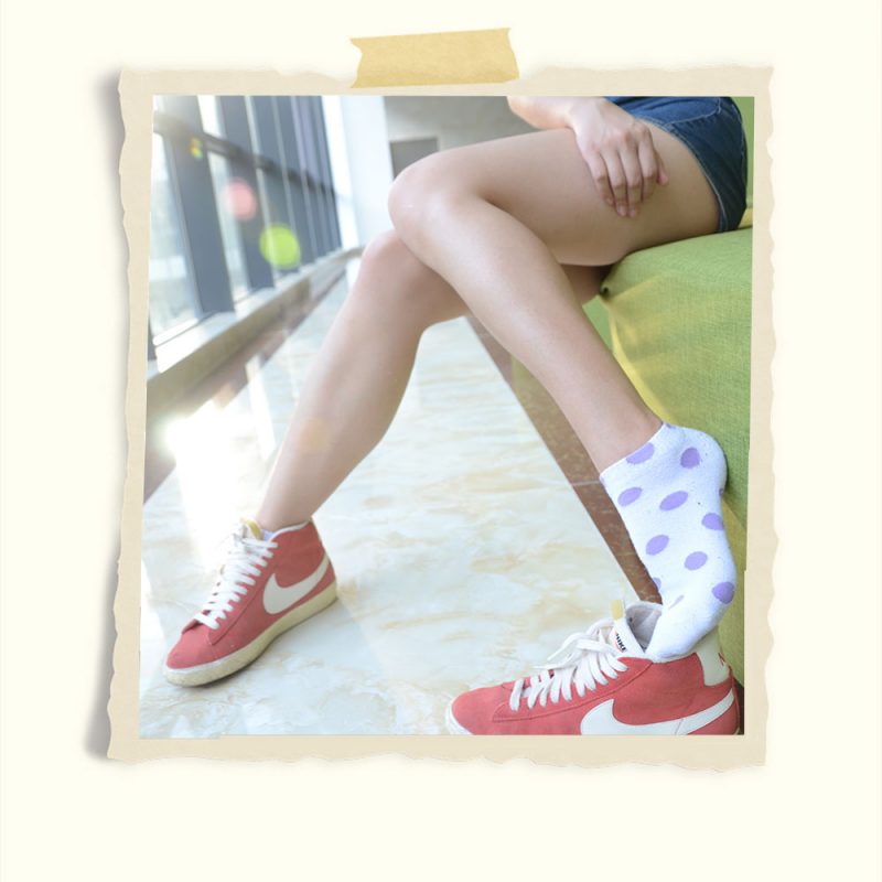 经典原味斑点袜帆布鞋共127张-玉足阁