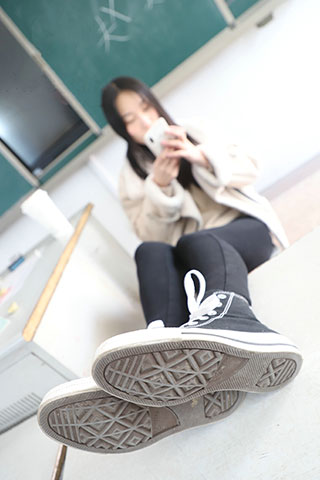 高帮帆布鞋の棉袜脚丫共150张-玉足阁