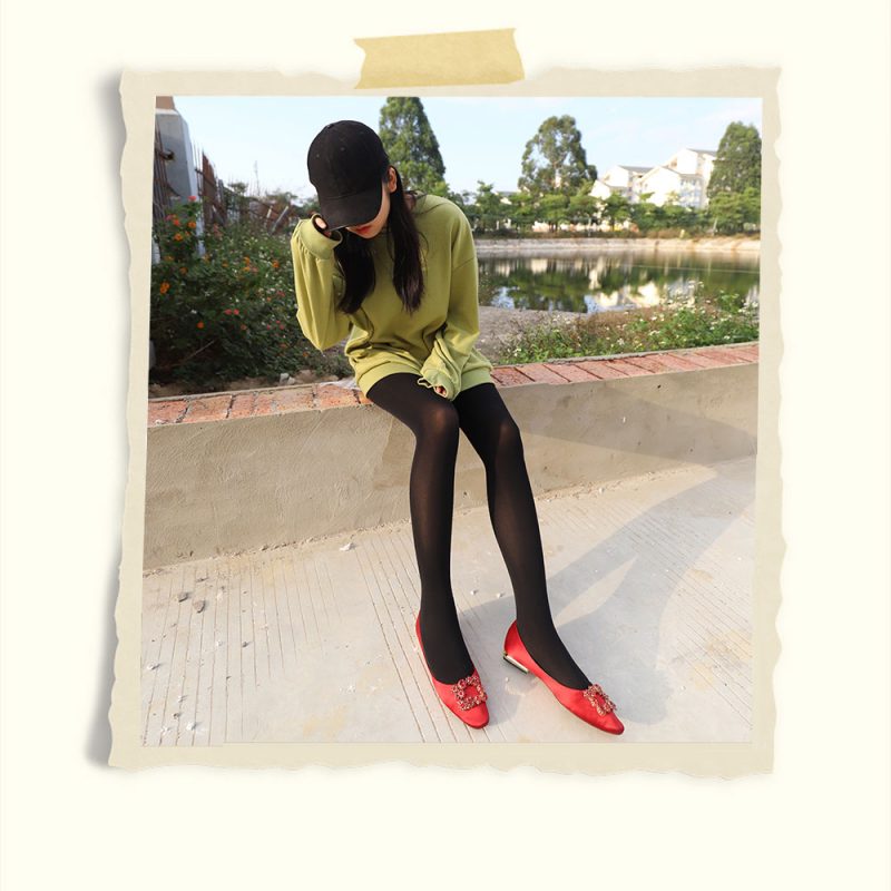 学妹红鞋の黑丝脚丫共254张-玉足阁