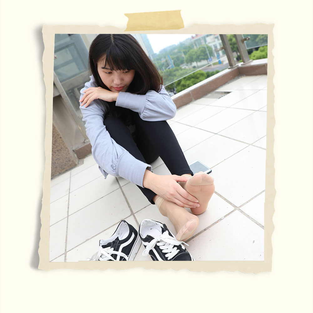 学妹帆布鞋の脱丝全过程+视频1个共160张-玉足阁