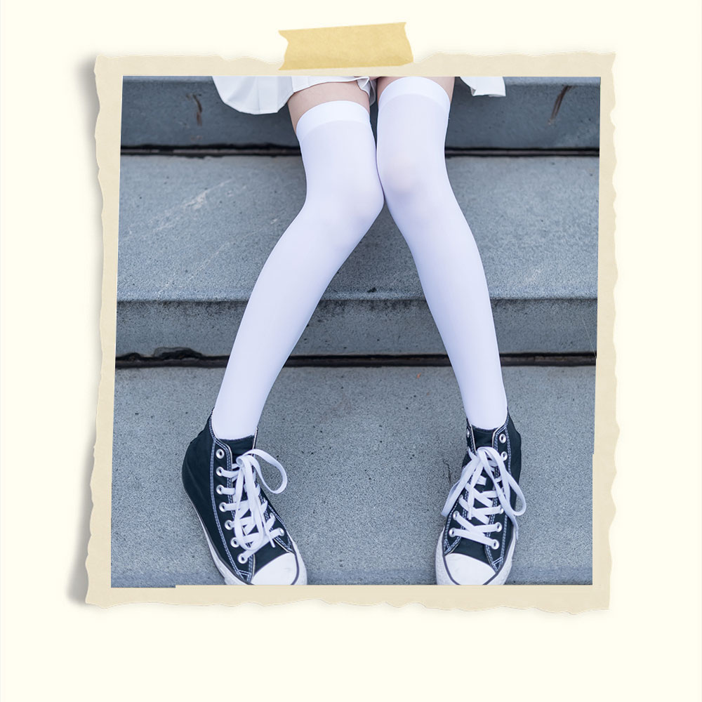 高帮帆布鞋の长白丝袜共49张-玉足阁