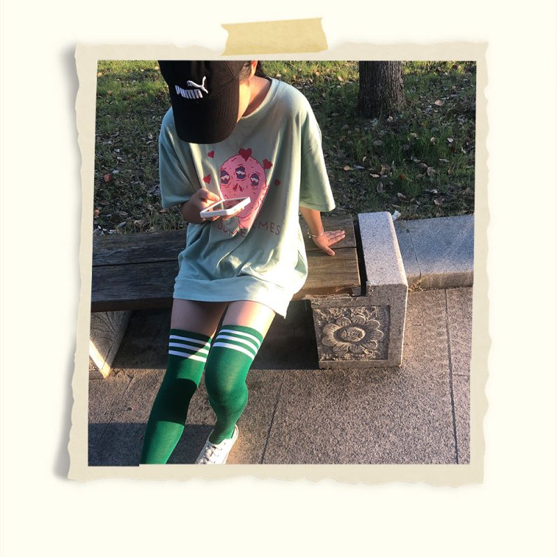 学姐帆布鞋の长绿袜子+3个视频共122张-玉足阁