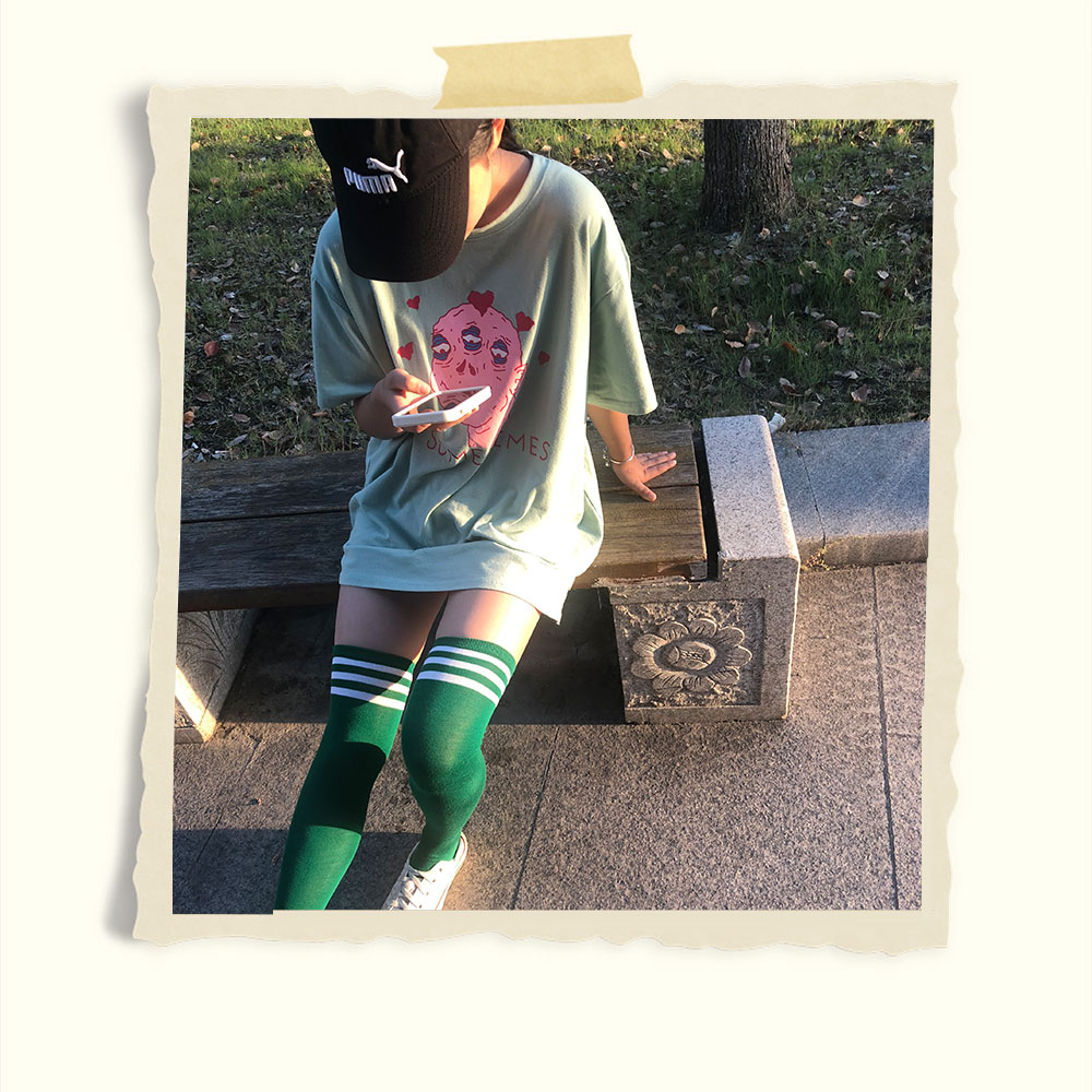 学姐帆布鞋の长绿袜子+3个视频共122张-玉足阁