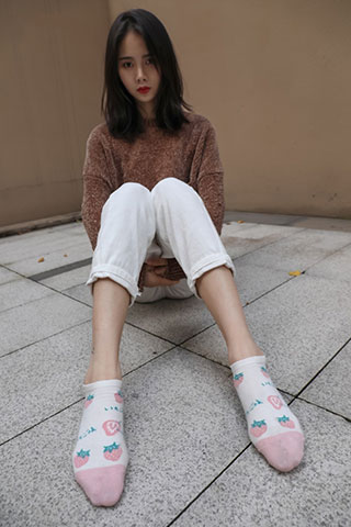 球鞋の棉袜脚共99张-玉足阁