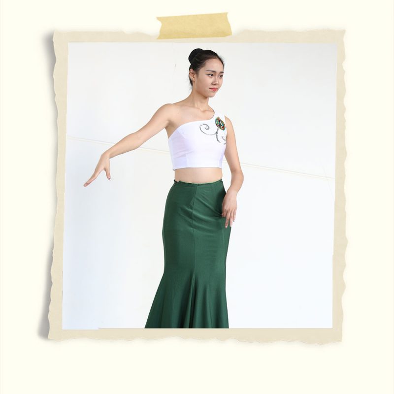 绿裙舞蹈女生+视频一部共233张-玉足阁