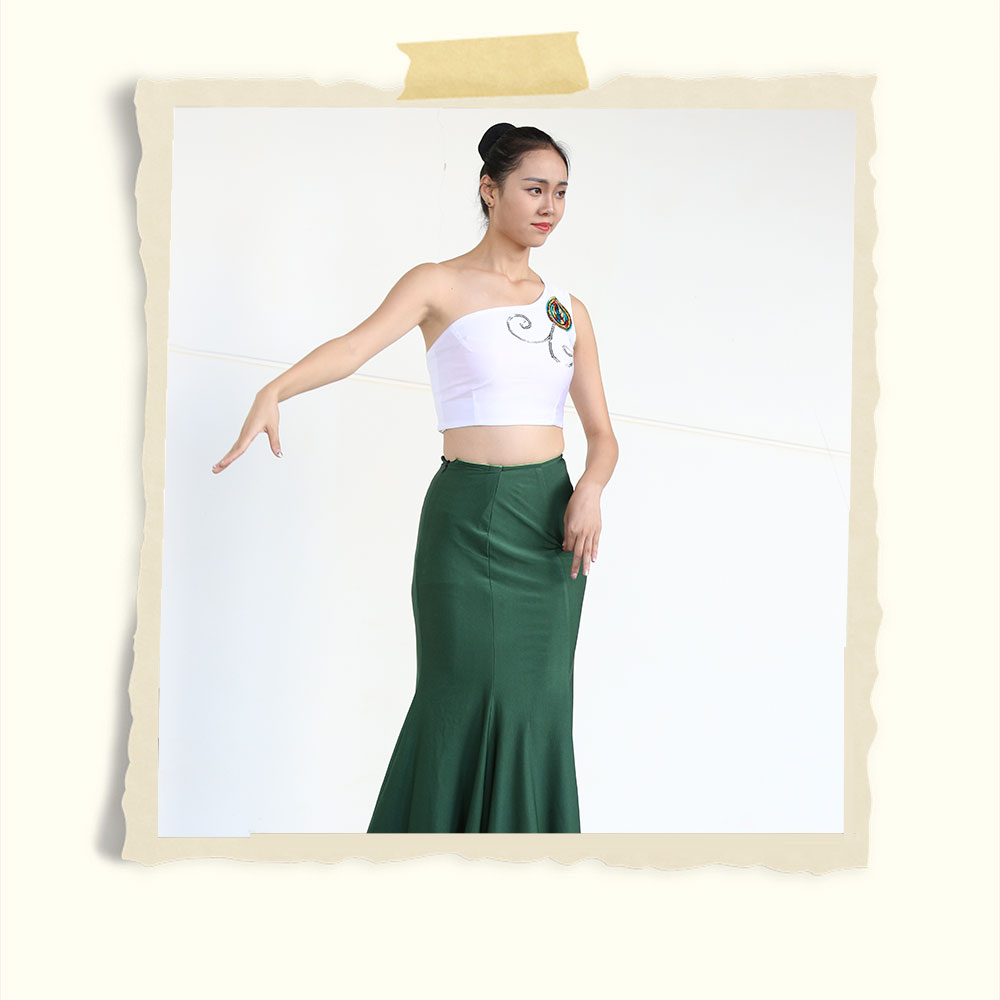 绿裙舞蹈女生+视频一部共233张-玉足阁