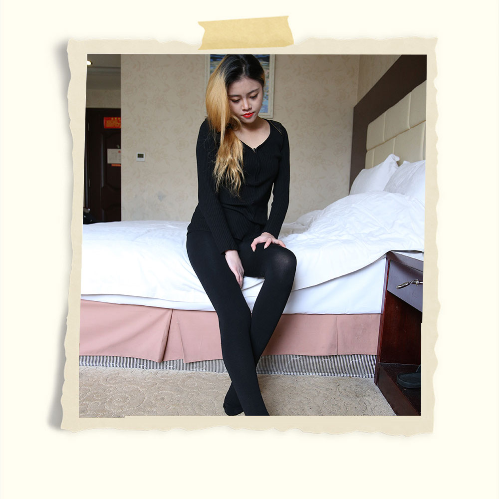 小性感妹の黑厚丝脚丫+视频两部共125张-玉足阁