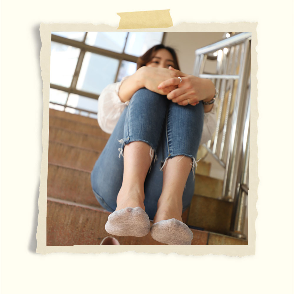 八分牛仔の发黄船袜脚丫共223张-玉足阁