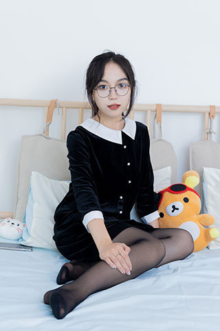 纱纱-黑色记忆共122张-玉足阁