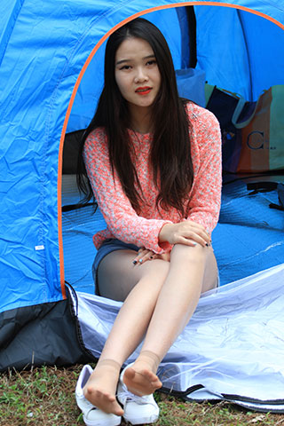 搭个帐篷放松心情放松脚丫共104张-玉足阁