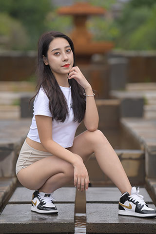 短瑜伽裤の球鞋脚丫共93张-玉足阁