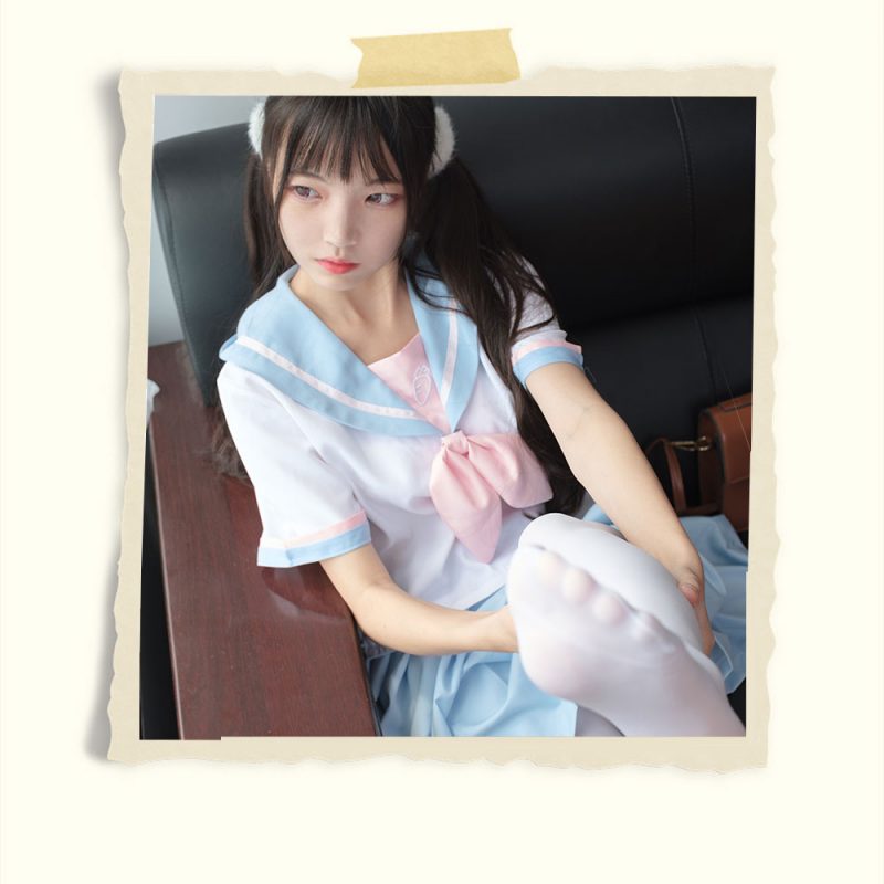 日系JK制服少女+视频1个共75张-玉足阁