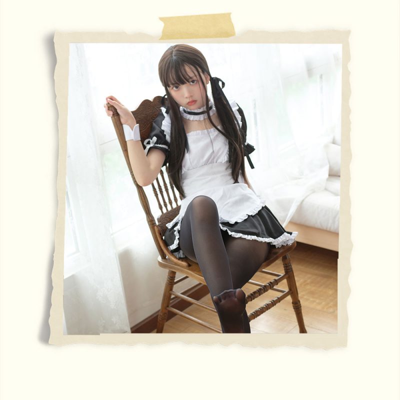 女仆装黑丝的诱惑+视频1个共85张-玉足阁
