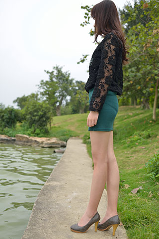 175CM空乘学姐玉足试镜照片共23张-玉足阁