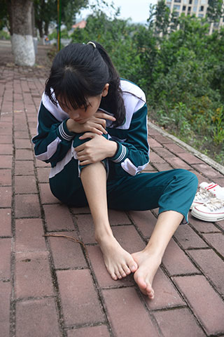 学妹校服帆布鞋の棉袜脚共146张-玉足阁