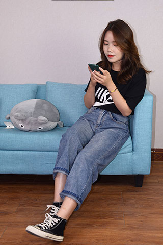 八分牛仔の高帮棉袜脚丫共264张-玉足阁