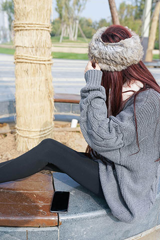 芊芊少女 秋意未尽，冬又望想共67张-玉足阁