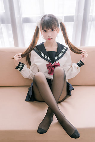 双马尾JK制服共40张-玉足阁