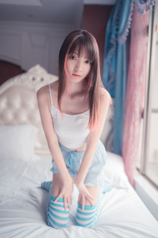 条纹长棉袜共50张-玉足阁