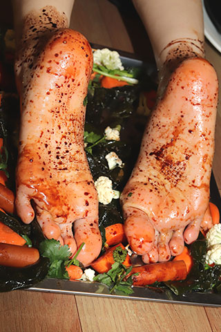 珊珊少女重口味烤脚Y给大家吃共46张-玉足阁