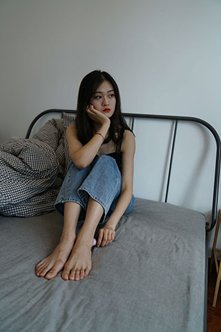 寝室牛仔小姑娘共62张-玉足阁