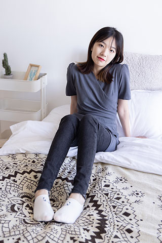 小甜豆-长靴、短白棉袜共133张-玉足阁