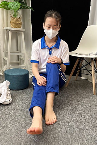 少女-校服帆布鞋の棉袜、赤足共242张-玉足阁